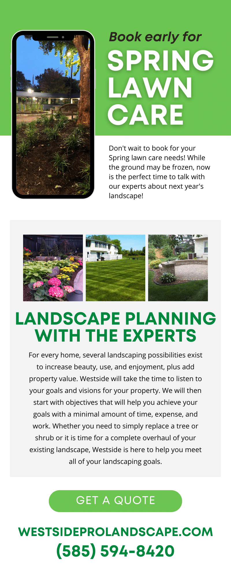 Spring Lawn Care Email Poster